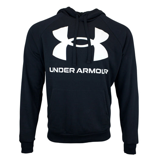 Under Armour Men's Big Logo Rival Fleece Hoodie - Black - XXL