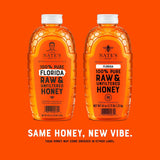 Nate's Honey 100% Pure Raw and Unfiltered Honey, Florida Blend, 44 oz.