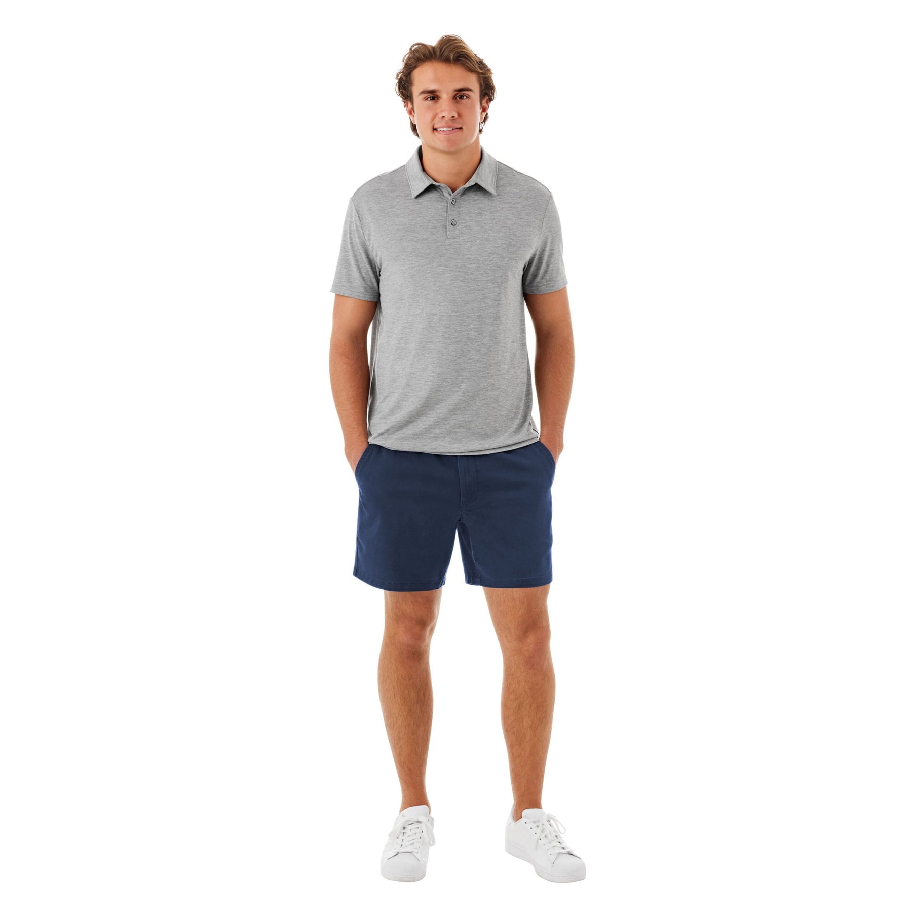 Member's Mark Men's Cotton Pull-On Shorts - Light Blue - XXL