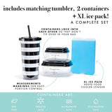 Fit & Fresh Artist Collection 5-Piece Deluxe Lunch Box