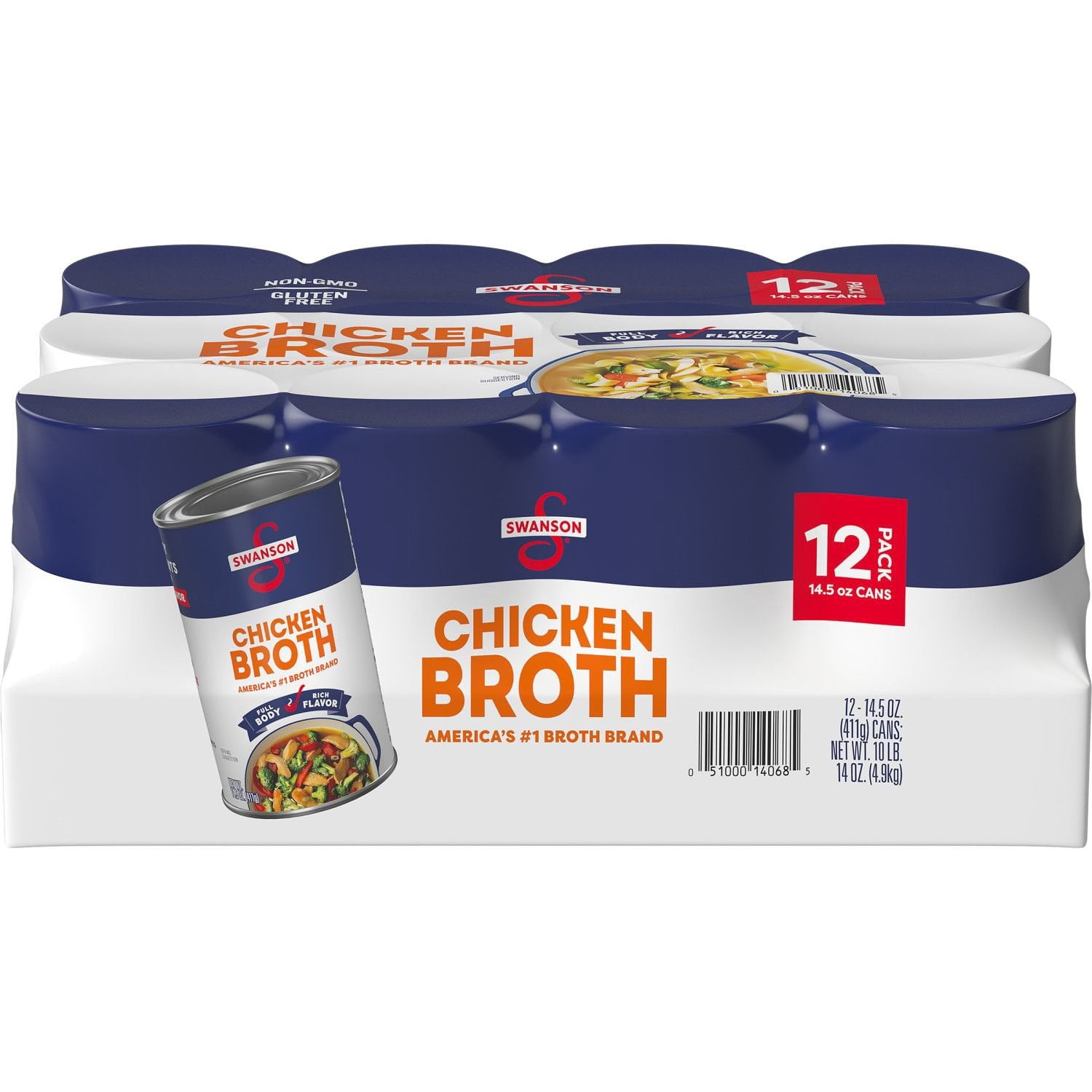 Swanson Chicken Broth 14.5 oz - 12 Pack