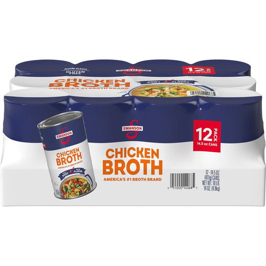 Swanson Chicken Broth 14.5 oz - 12 Pack