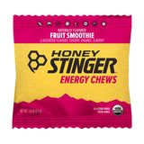 Honey Stinger Organic Energy Chew, Fruit Smoothie, Caffeine Free Healthy Fruit Snack, 1.8 oz., 12 pk.