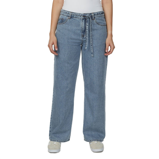 Buffalo Jeans Women's Wide Leg Belted Jean - Medium