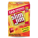 Slim Jim Snack Sized Smoked Meat Sticks, Original Flavor, 0.28 oz., 120 pk.