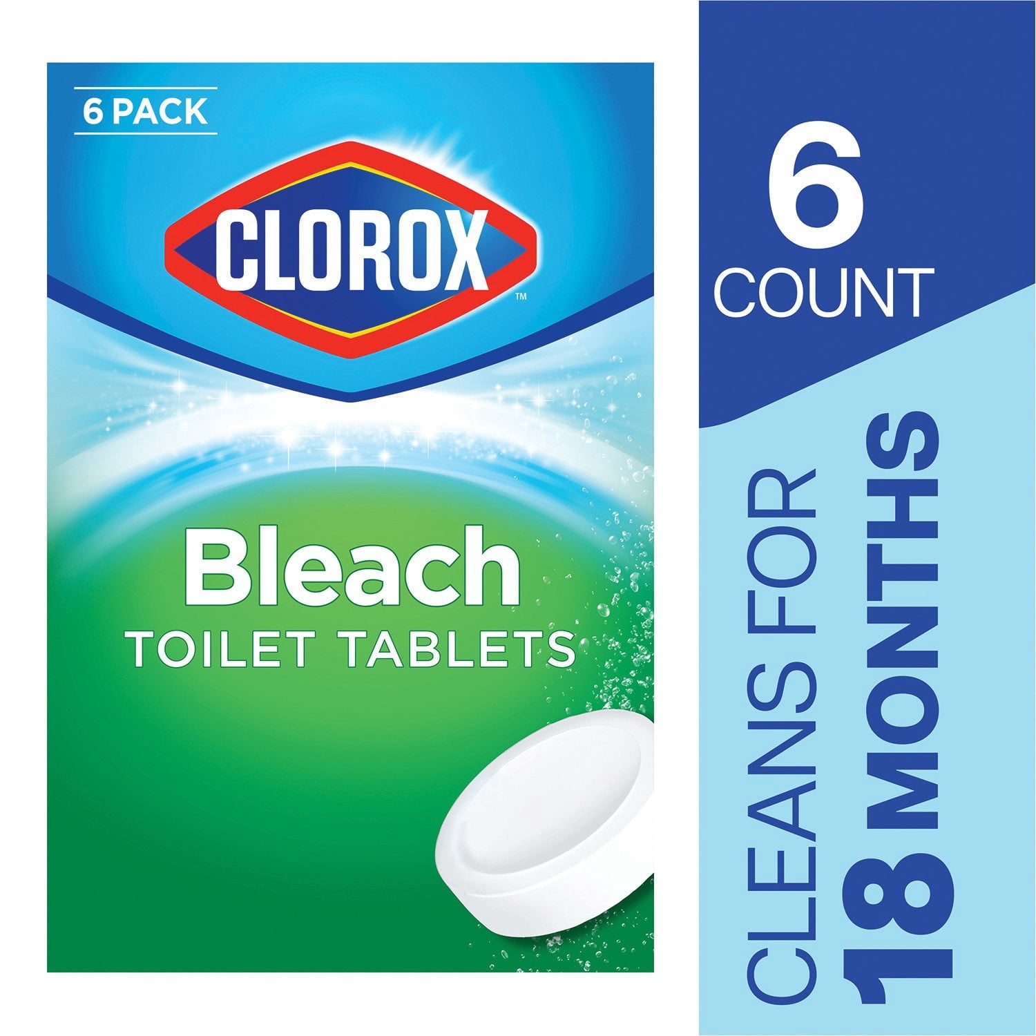 Clorox Ultra Clean Tablets Toilet Bowl Cleaner – 6 Count, 3.5 oz