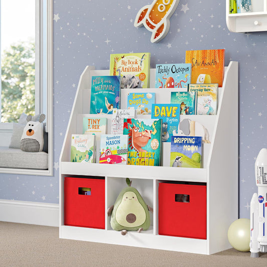RiverRidge Folding Bins Cube Storage Cubbies, Set of 6 Playroom Organizers