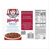 Wendy's Chili With Beans, 15 oz., 6 pk.