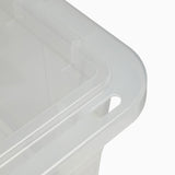 Member's Mark 60 Quart Clear Storage Tote, 17.2" D x 25.7" W x 12.0" H, 1 pack or 4 pack