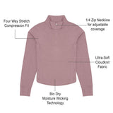 Outdoor Voices Women's CloudKnit Quarter-Zip Pullover