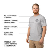 Licensed Men's Graphic Tee - Black - XXL