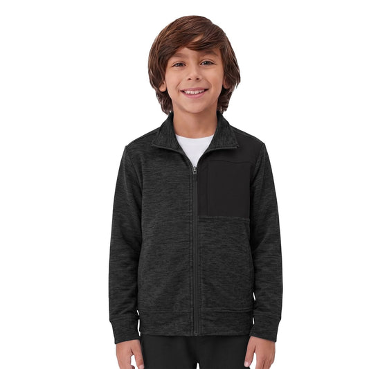 Member's Mark Boys Favorite Soft Full Zip Jacket - Black - XXL