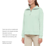 Eddie Bauer Women's Quarter-Zip Pullover - Turquoise