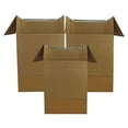 UBMOVE Large Corrugated Wardrobe Moving Boxes (Bundle of 3) 24"x24"x40"