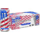 Monster Energy Ultra, Sugar Free Energy Drink, Red White &amp; Blue Razz, 16 fl. oz., 18 pk.