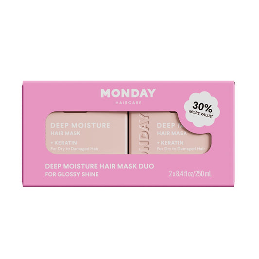 Monday DEEP MOISTURE Hair Mask Duo, 8.4 fl. oz., 2 pk.