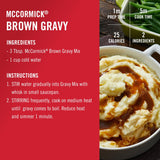 McCormick Brown Gravy Mix - 21 oz