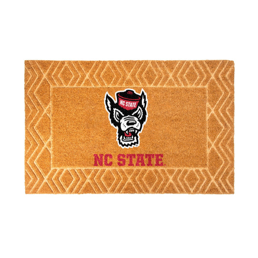 Logo Brands NC State Wolfpack Coir Outdoor Mat
