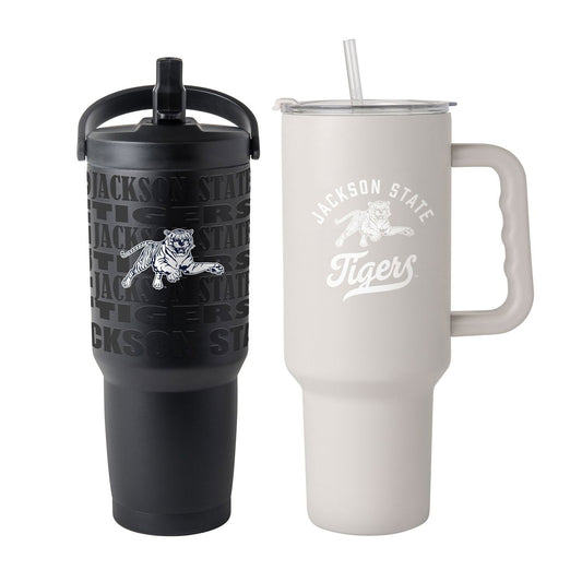 Logo Brands Jackson State Tigers Stainless Steel Tumbler Set