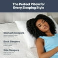 GhostBed 2-Pack Shredded Memory Foam Pillow, Assorted Sizes