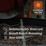 Copper Moon Coffee Dark Roast Whole Bean Coffee, Sumatra Blend, 32 oz.