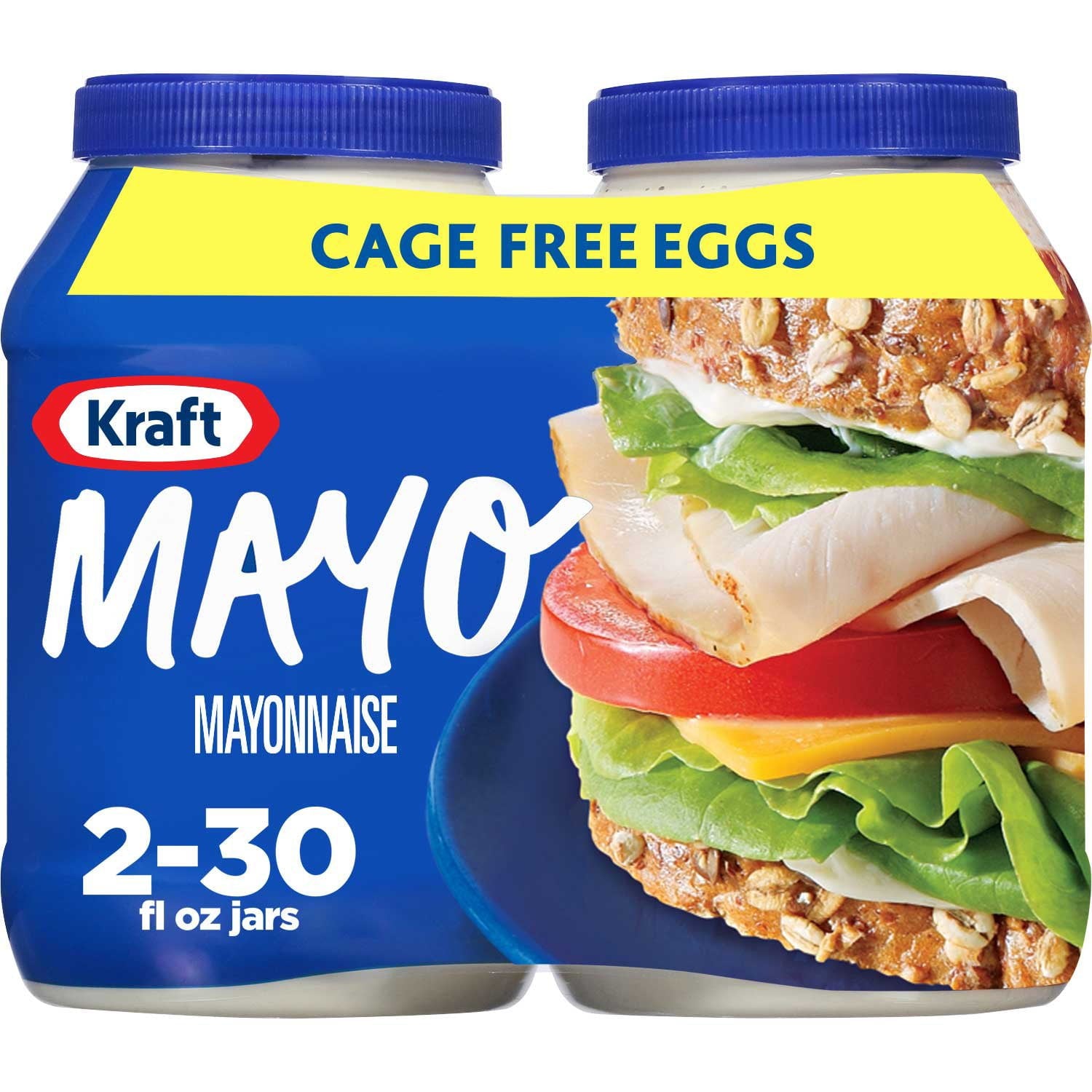Kraft Real Mayo Mayonnaise - 30 fl oz jars - 2 Pack