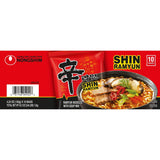 Nongshim Shin Ramyun Spicy Beef Ramen Noodle Soup - 4.23 oz - 10 Pack