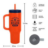Logo Brands Chicago Bears Stainless Steel Leakproof Tumbler