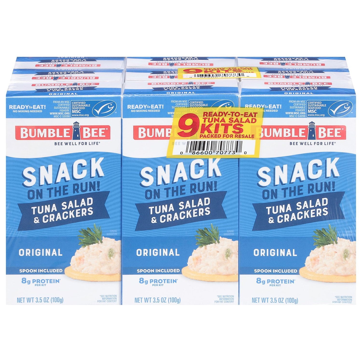 Bumble Bee Tuna Salad Snack On The Run Kit - 3.5 oz - 9 Pack