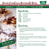Fresh Gourmet Topping, Cranberry &amp; Pecan, 20 oz.
