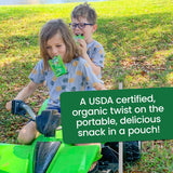 GoGo SqueeZ Organic Applesauce Pouches, Apple Apple, 3.2 oz., 28 ct.
