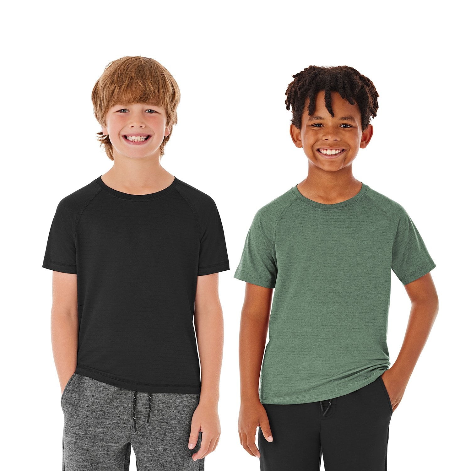 Member's Mark Boys 2-Pack Active Tops - Black - XXL