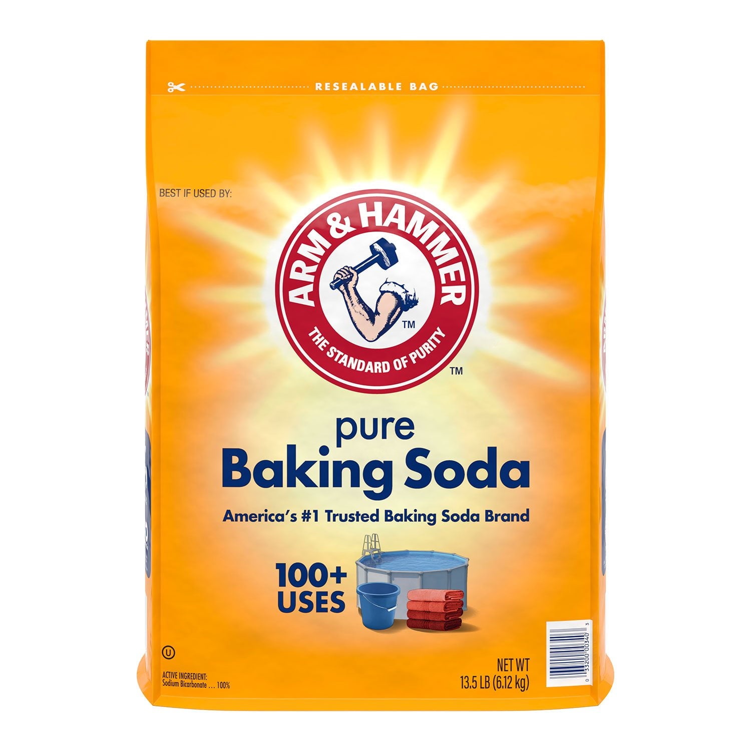 Arm &amp; Hammer Pure Baking Soda, 13.5 lbs.