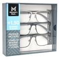 Member's Mark Rectangular Reading Glasses, 3 pk.