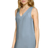 DKNY Women's Linen Maxi Dress - Black - XXL
