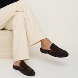 Women’s Chocolate Brown Backless Penny Loafer Mules Size 9