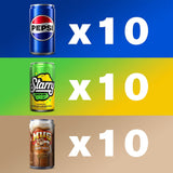 Pepsi, Starry Lemon Lime and Mug Root Beer Soda Mini Variety Pack, 7.5 fl oz., 30 pk.