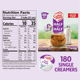 Coffee mate Half &amp; Half Liquid Creamer Singles, 0.3 fl. oz., 180 ct.