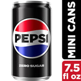 Pepsi Zero Sugar Mini Cans, 7.5 fl. oz., 30 pk.
