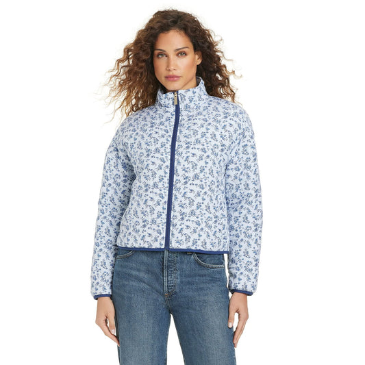 Draper James Quilted Jacket - Blue - XL