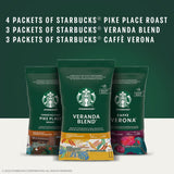 Starbucks Ground Coffee Variety Pack, 2.5 oz., 10 packets