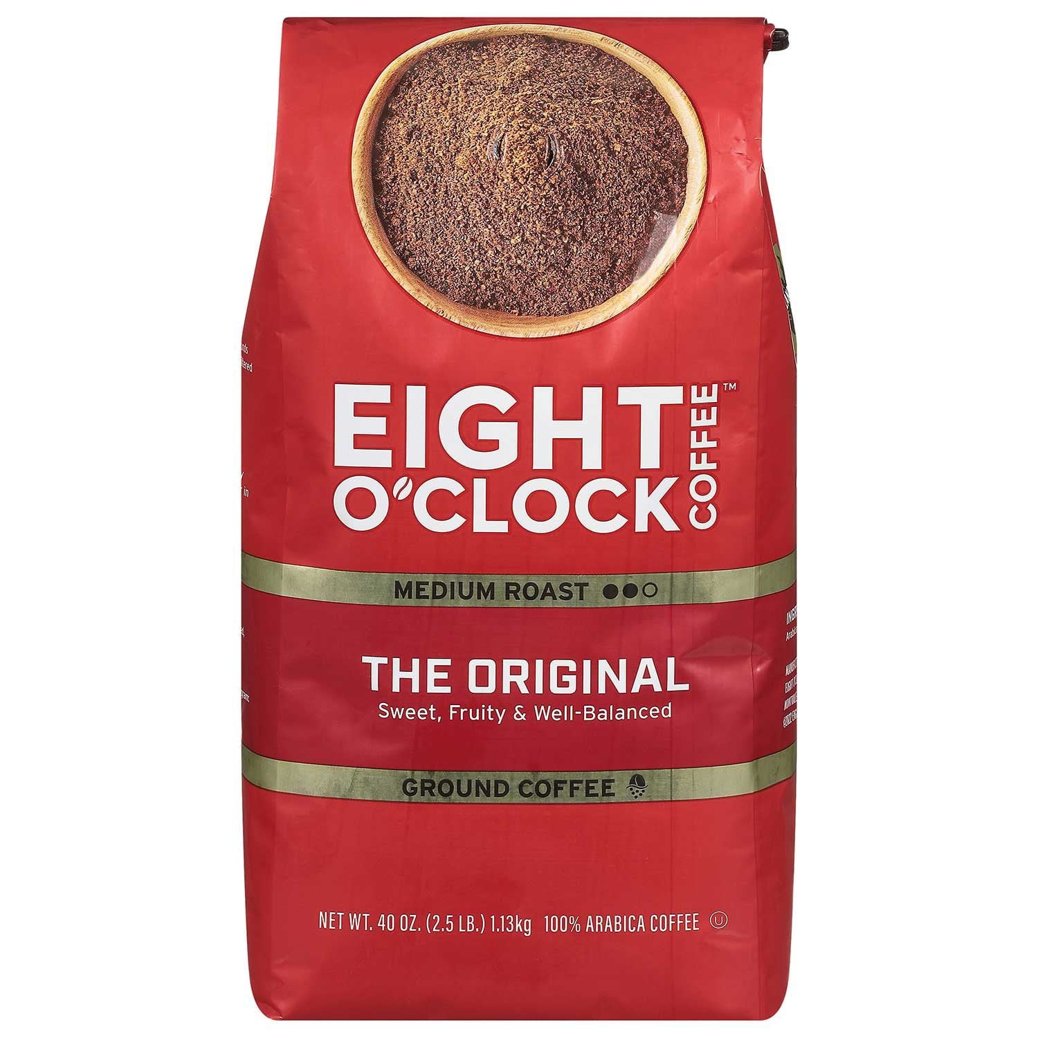 Eight O'Clock The Original Medium-Dark Roast Ground Coffee, 40 oz.