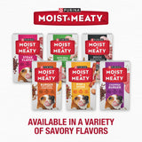 Purina Moist & Meaty Burger with Cheddar Cheese Flavor, Adult Dog Food, 6 oz., 60 ct