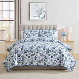 VCNY Home Spring 3-Piece Quilt Sets - Blue - Full/Queen