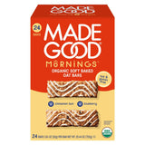 MadeGood Mornings Organic Soft Baked Oat Bars, Variety Pack, 24 ct.