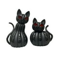 Member's Mark Pre-Lit Pumpkin Cats, Set of 2