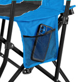 Logo Brands Carolina Panthers Hard Arm Chair