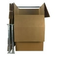 UBMOVE Large Corrugated Wardrobe Moving Boxes (Bundle of 3) 24"x24"x40"