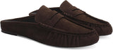 Women’s Chocolate Brown Backless Penny Loafer Mules Size 9