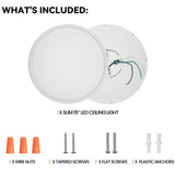 Cedar Hill 15" LED Ceiling Light With Adjustable Color Temperature